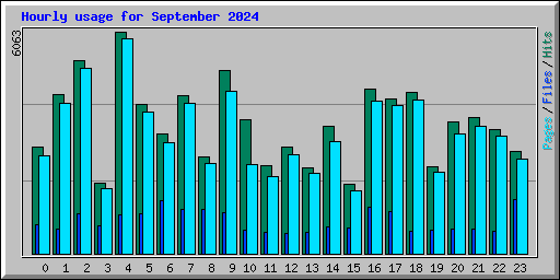 Hourly usage for September 2024